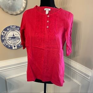 Old Navy, girls size M/8 red with ruffle front